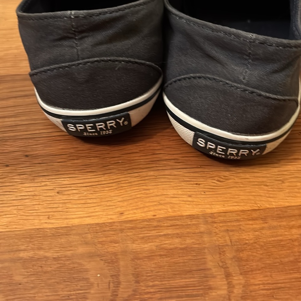 Sperry Top Slider With Memory Foam Navy Blue Boat… - image 6